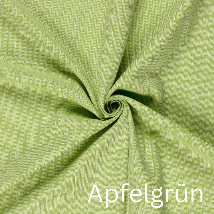 Fischgräten Leinen Stoff