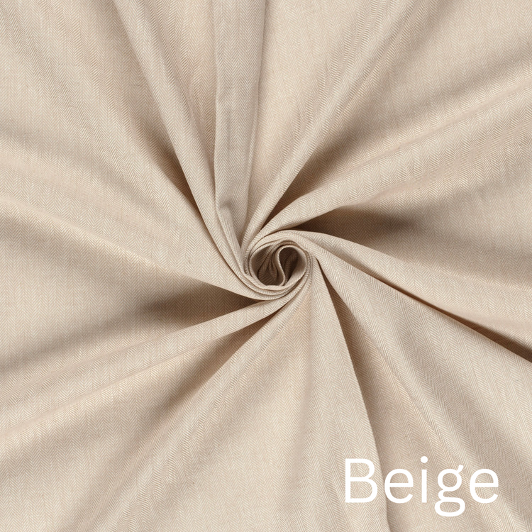 Fischgräten Leinen Stoff