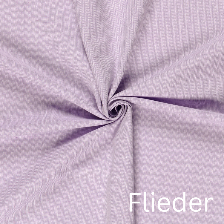 Fischgräten Leinen Stoff