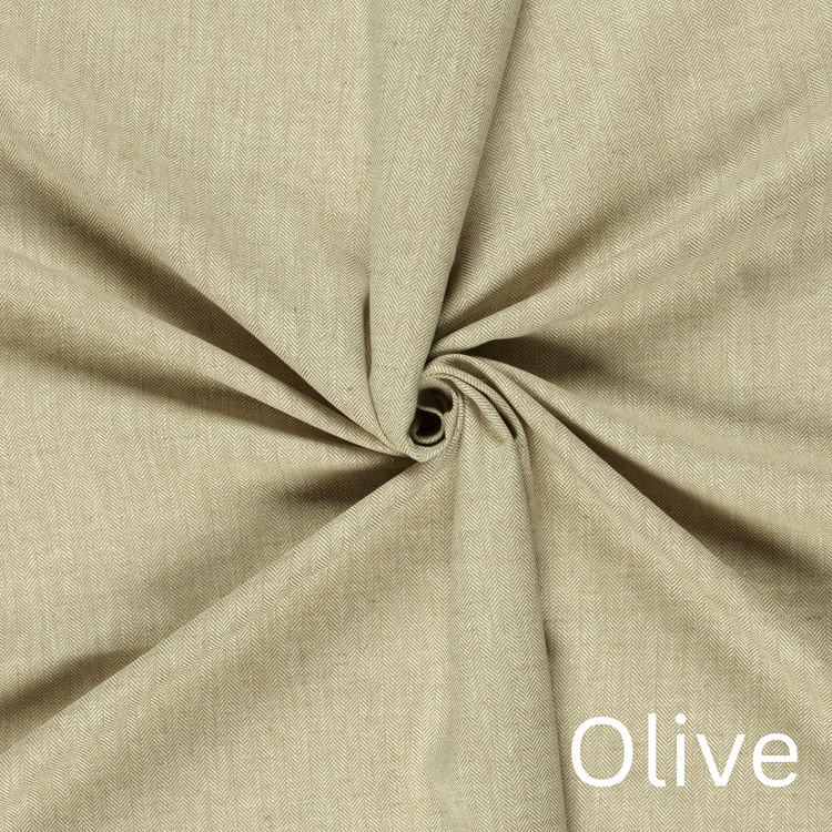 Fischgräten Leinen Stoff