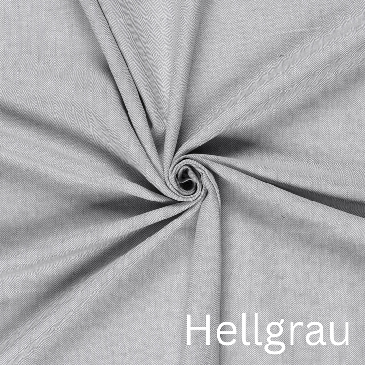 Fischgräten Leinen Stoff