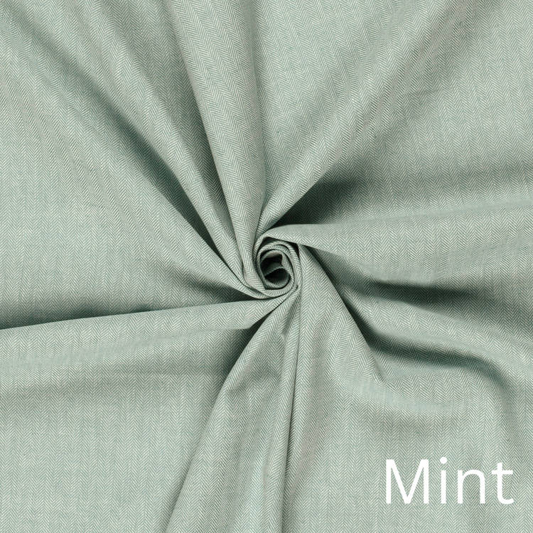 Fischgräten Leinen Stoff