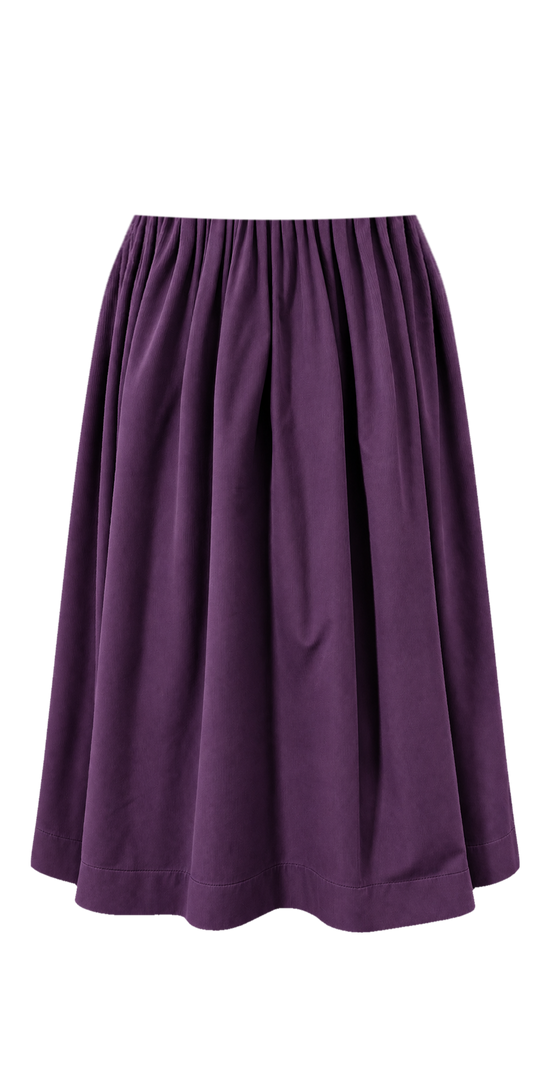 Trachtenrock Cord Aubergine