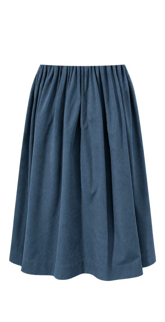 Trachtenrock Cord Indigoblau