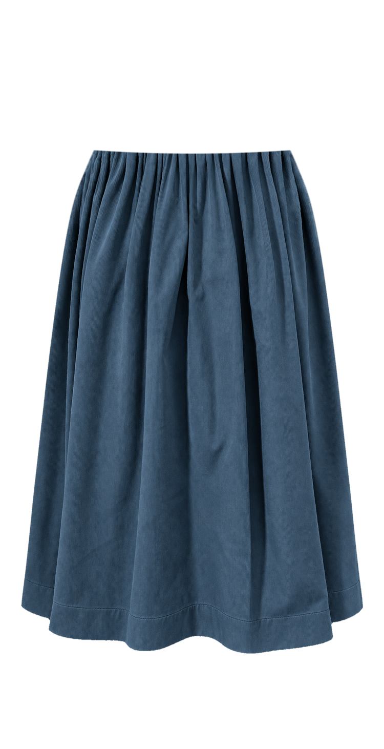 Trachtenrock Cord Indigoblau