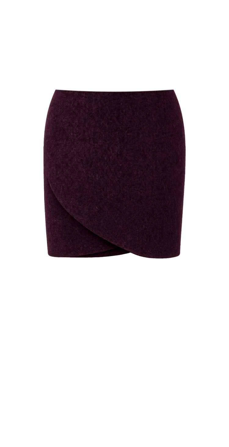 Wollrock OHLA – Aubergine