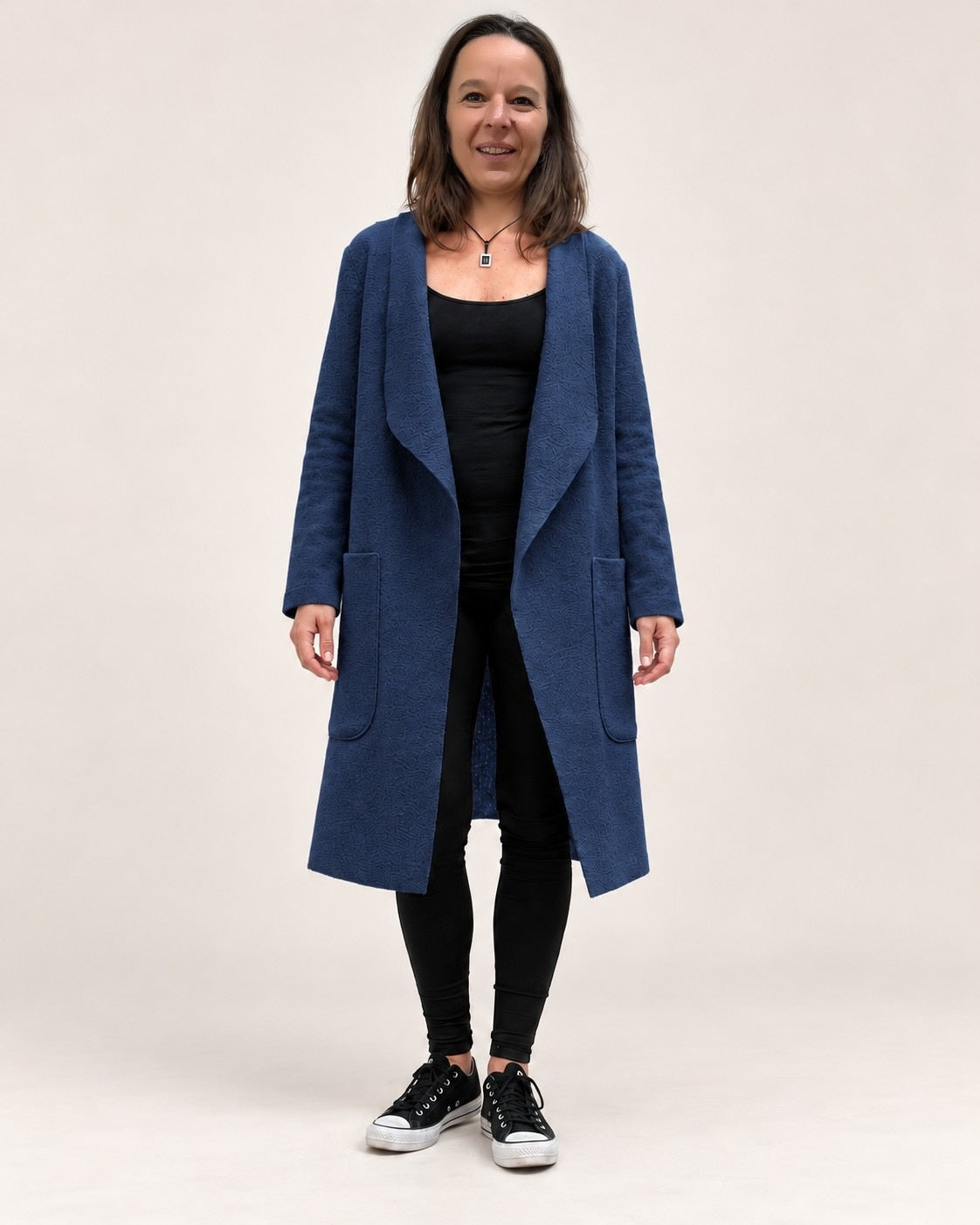 Wollmantel WHOLA in Marine
